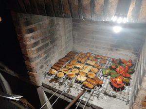 the secret of the Argentine barbecue is slow cooking with embers at Soja y Pimenton - Vegan Argentinian BBQ in Lanzarote