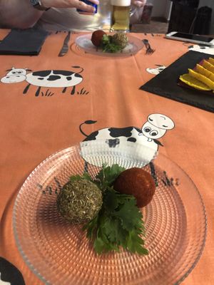 Almond Cheese made by Natalia and Juan  at Soja y Pimenton - Vegan Argentinian BBQ in Lanzarote