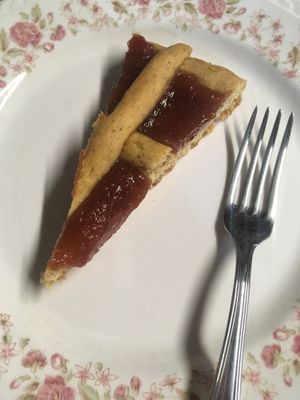 Quince tart  at Soja y Pimenton - Vegan Argentinian BBQ in Lanzarote