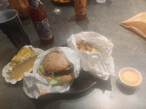 La lumière est pas top, mais le repas, lui, l'est ! at GreenBurger in Liege