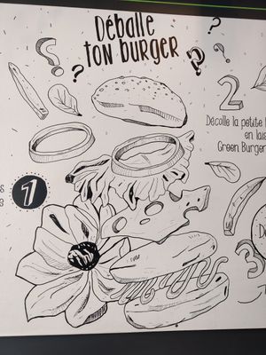 Déco at GreenBurger in Liege