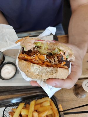 Burger fumé at GreenBurger in Liege