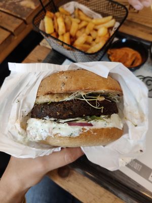 Burger aïoli at GreenBurger in Liege