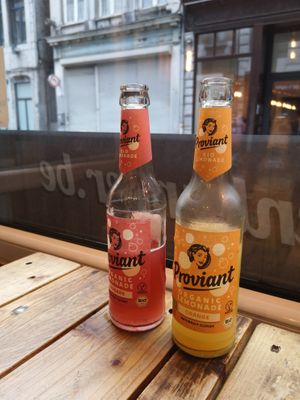 Drinks at GreenBurger in Liege