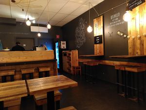 Interior at GreenBurger in Liege