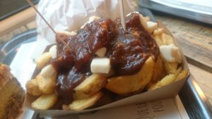 Poutin vegan at GreenBurger in Liege