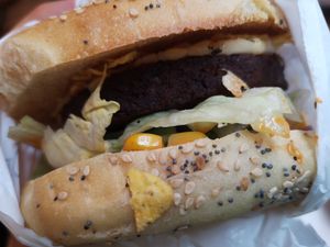 Burger spitante at GreenBurger in Liege