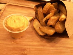 French fries at GreenBurger in Liege