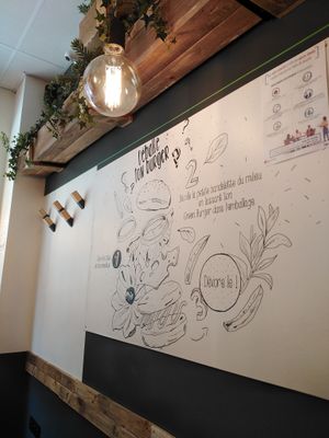 Déco at GreenBurger in Liege