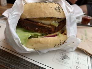 Le Green burger  at GreenBurger in Liege