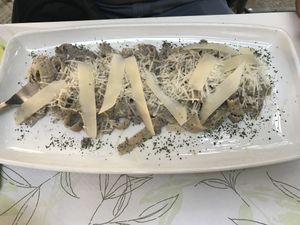 Truffel tagliatelle  at Nirvana in Florence