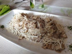 Truffle pasta at Nirvana in Florence