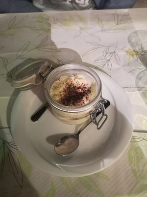 Vegan tiramisu at Nirvana in Florence