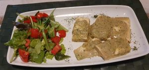 Tofu escalope at Nirvana in Florence