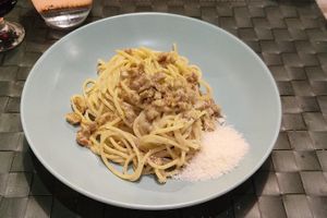 Carbonara at Nirvana in Florence