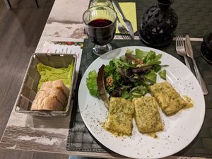 Scaloppine di tofu at Nirvana in Florence