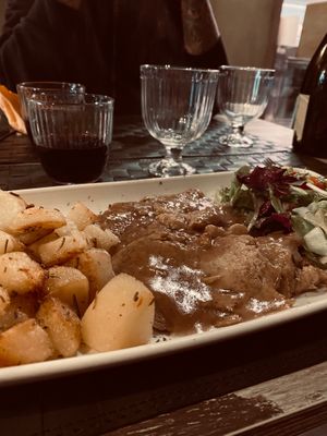 Arrosto di Seitan sfumato al Chianti at Nirvana in Florence