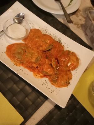 Ravioli at Nirvana in Florence