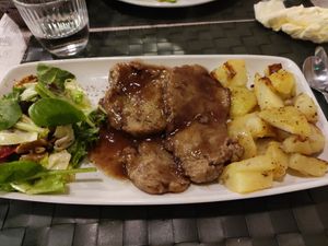 Seitan al vino rosso at Nirvana in Florence