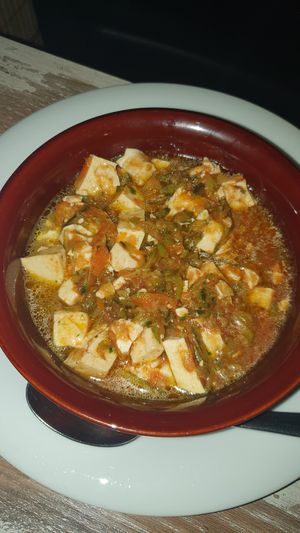 Tofu with stew vegetables at Nirvana in Florence
