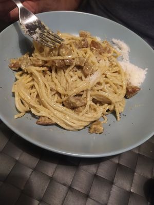 Carbonara veg at Nirvana in Florence