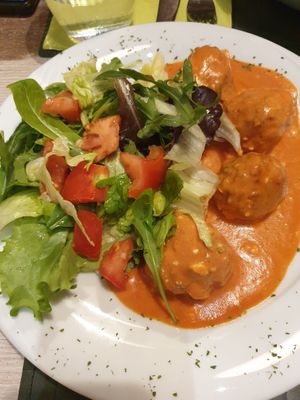 Soy meatballs €8.00 at Nirvana in Florence