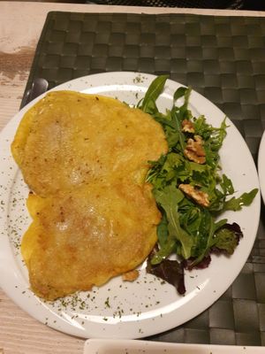 Cotoletta alla milanese of seitan €9.00 at Nirvana in Florence