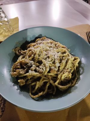 Truffle carbonara at Nirvana in Florence