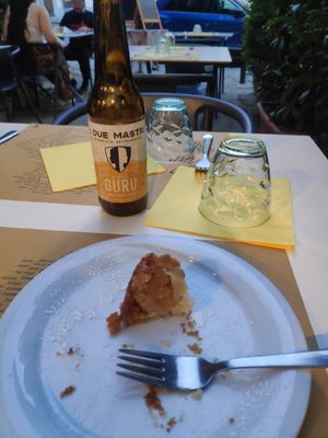 Apple pie, or what is left of it. at Nirvana in Florence