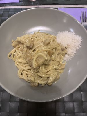 Vegan carbonara   at Nirvana in Florence