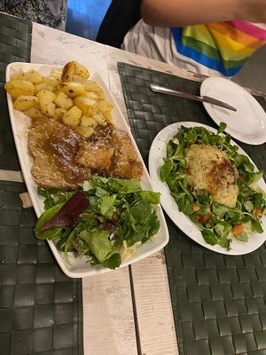 Arrosto di seitan al Chianti + gateau di patate e verdure  at Nirvana in Florence