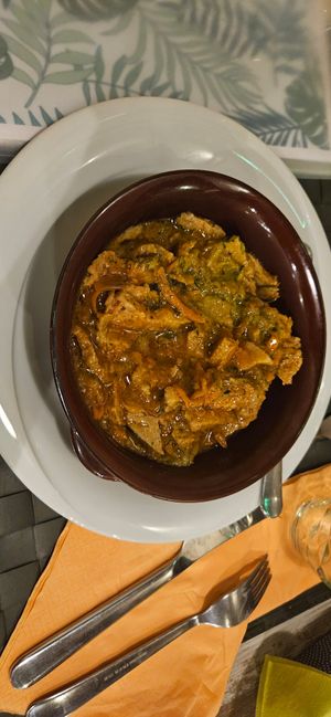 Lamprecotto di seitan at Nirvana in Florence