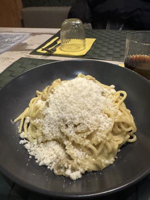 Carbonara veg  at Nirvana in Florence