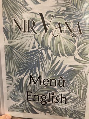Menu   at Nirvana in Florence