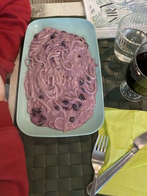 tagliolini ai mirtilli   at Nirvana in Florence