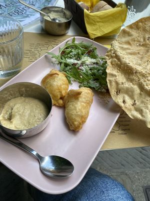 Pastry pockets   at Nirvana in Florence