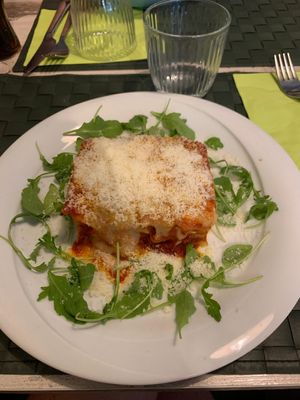 Lasagna 13€ at Nirvana in Florence