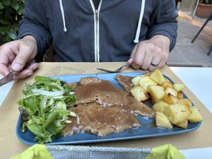 Seitan roast- good but needed salt   at Nirvana in Florence