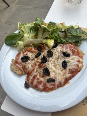 Seitan pizzaiola  at Nirvana in Florence