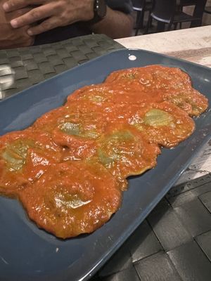 Our favourite dish. The sauce was delicious! Cleaned the plate with bread😄  at Nirvana in Florence