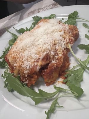 Lovely dish and tasted like lasagna made by my nonna - yum   at Nirvana in Florence