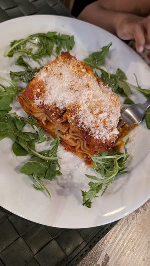 Lasagna at Nirvana in Florence