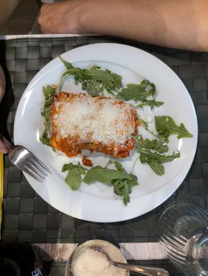 Lasagne at Nirvana in Florence