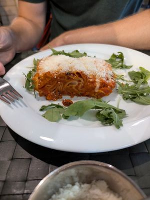 Lasagne at Nirvana in Florence