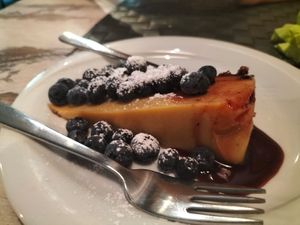 Tofu cake at Nirvana in Florence