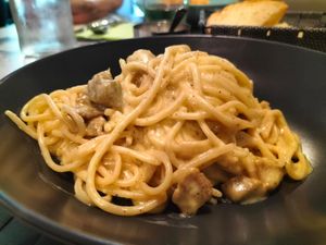 Carbonare Veg at Nirvana in Florence