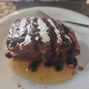 Chocolate pear cake at Nirvana in Florence