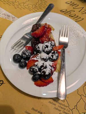 Tofu cake at Nirvana in Florence