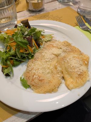 Seitan in crosta at Nirvana in Florence