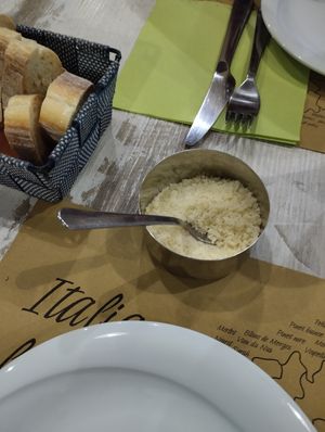 "Parmigana" from rice at Nirvana in Florence